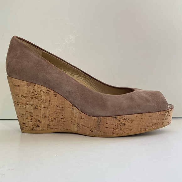 Stuart Weitzman ‘Anna’ Peep Toe Wedge - Picture 5 of 13